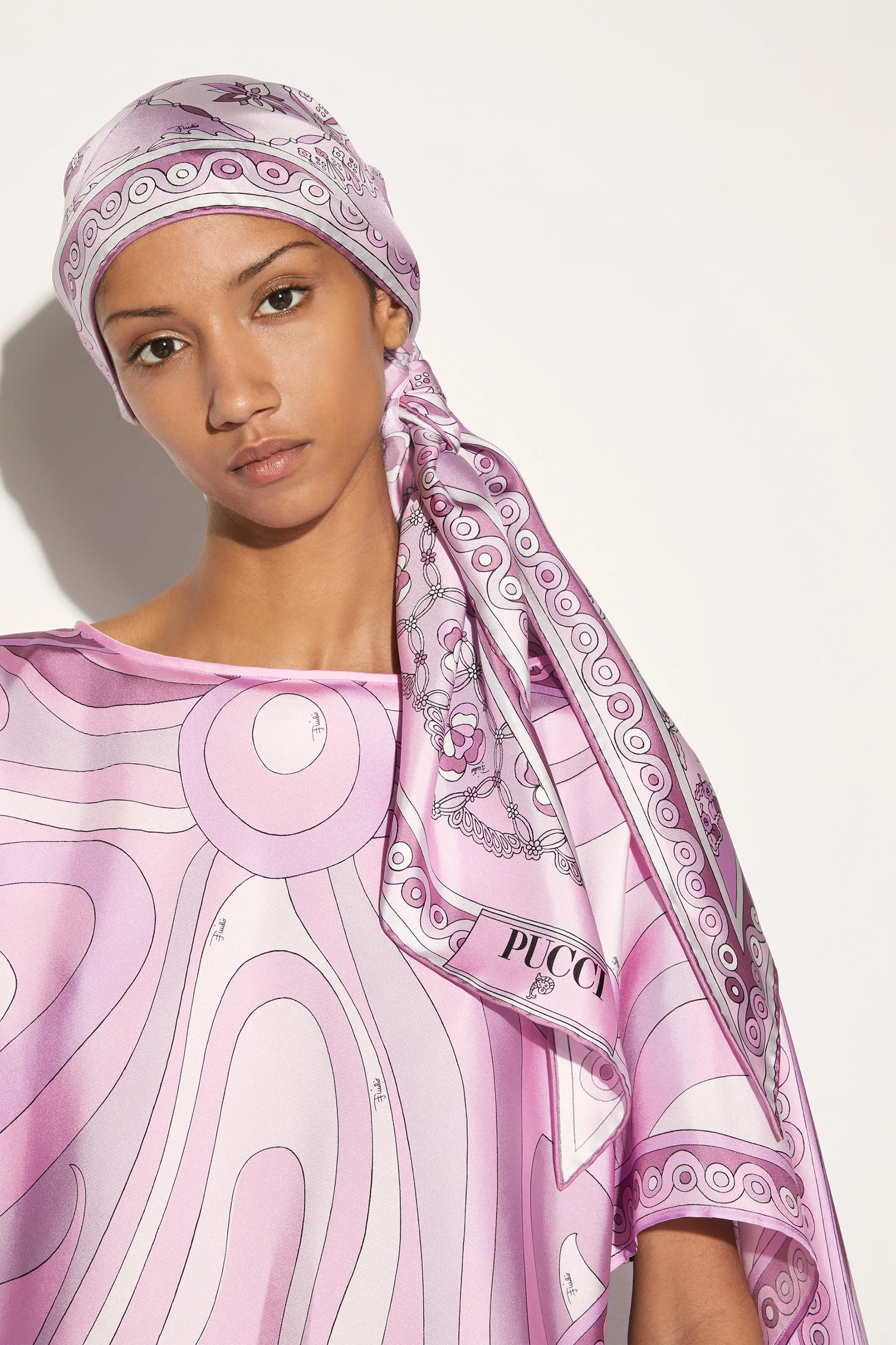 Festa-Print Silk-Twill Scarf