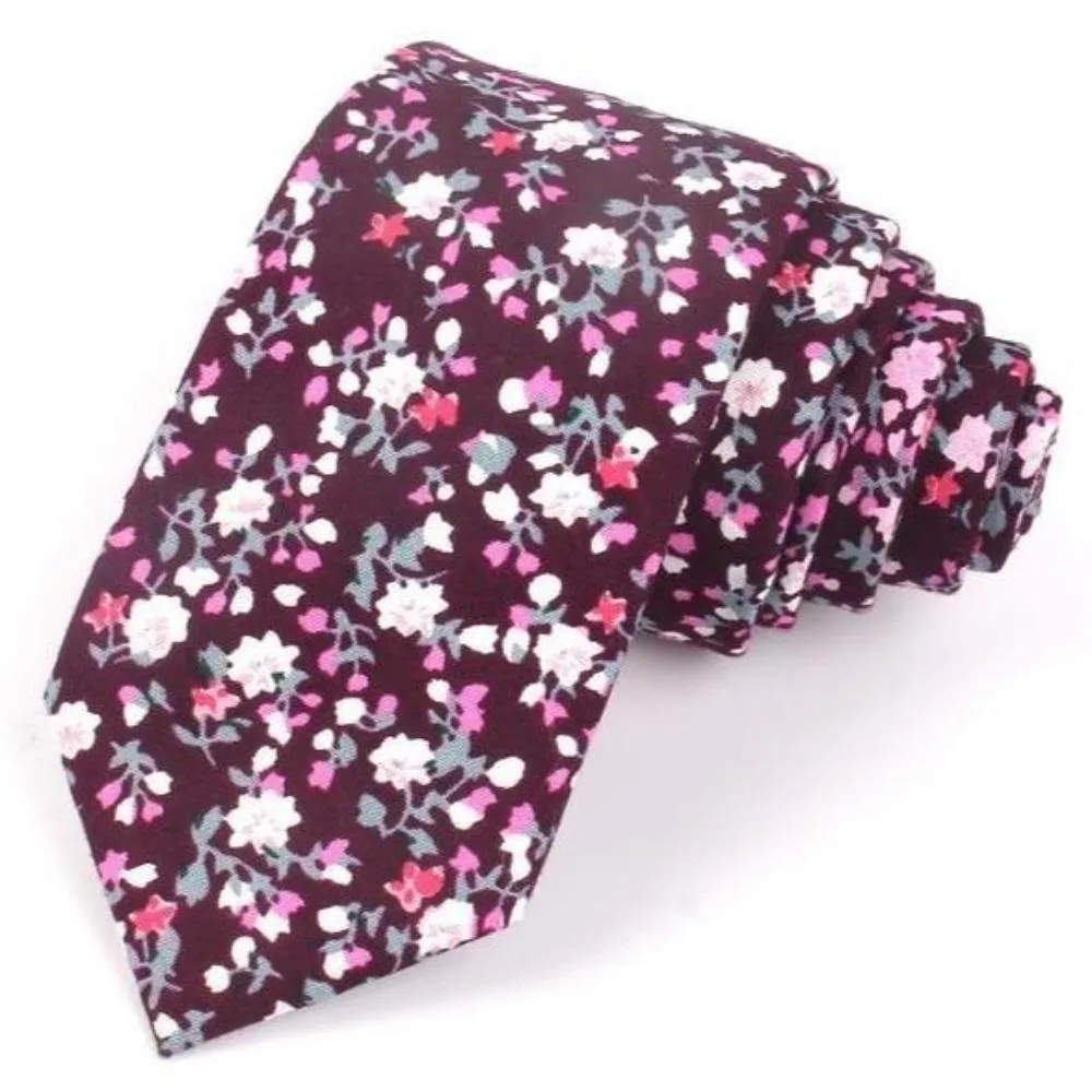 Floral Cotton Boho Tie