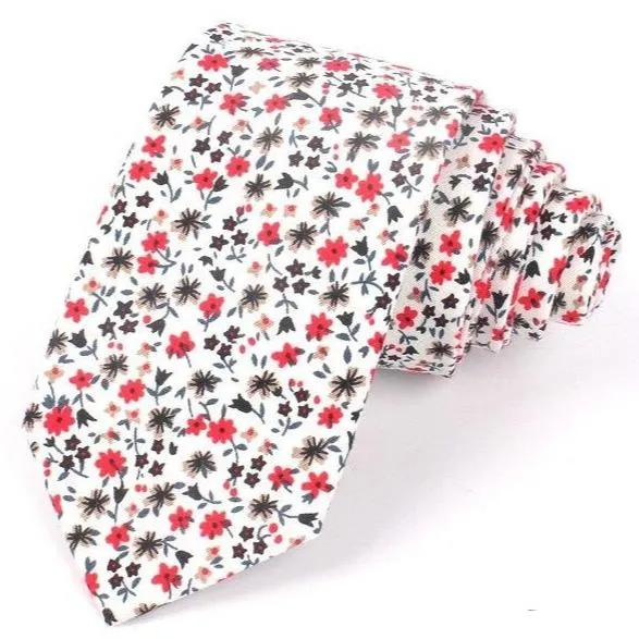 Floral Cotton Boho Tie
