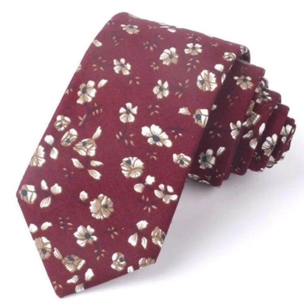 Floral Cotton Boho Tie