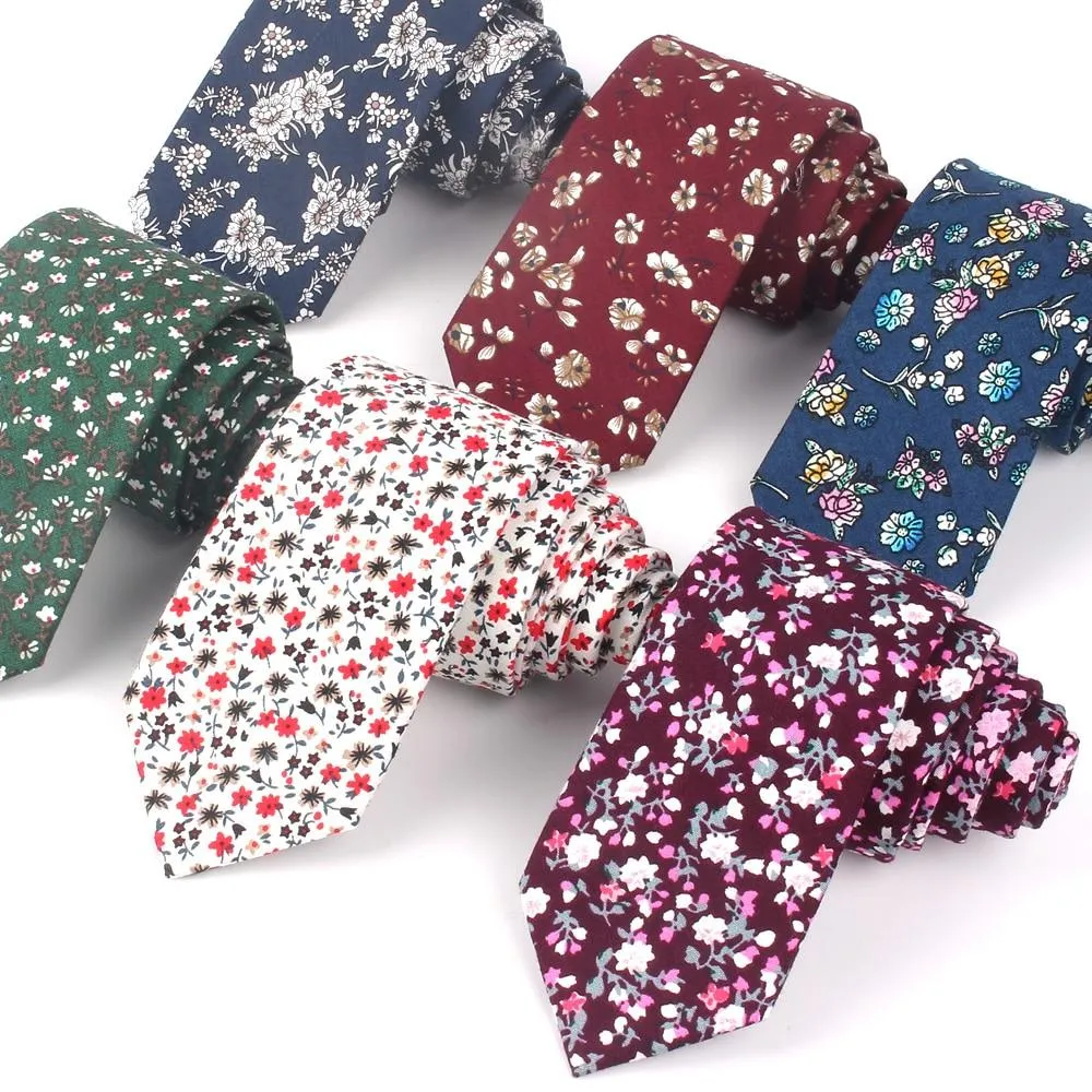 Floral Cotton Boho Tie
