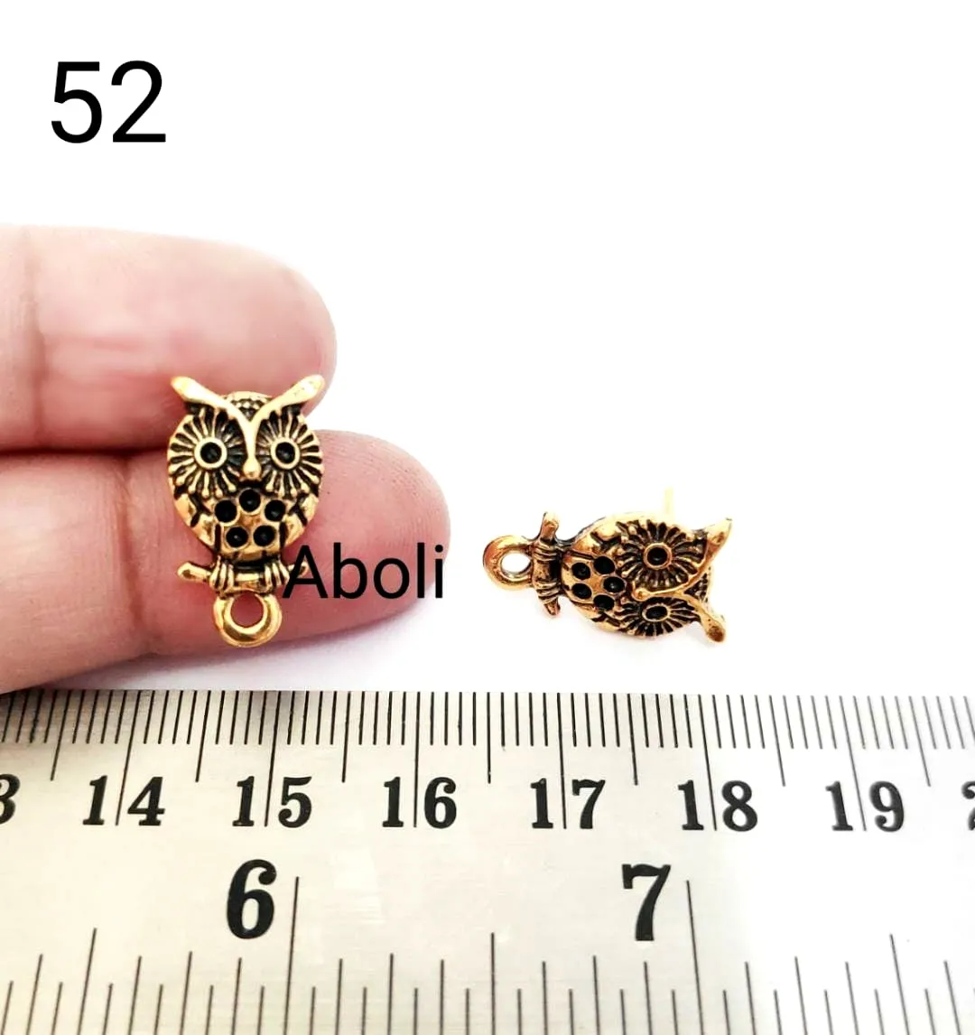 Golden  stud earrings components metal earrings findings ESG52