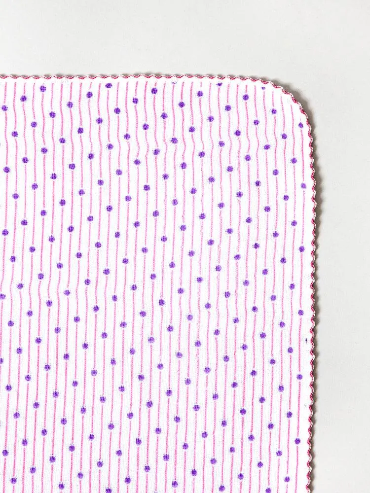 Haikara Little Handkerchief Pattern, Sudare Pink