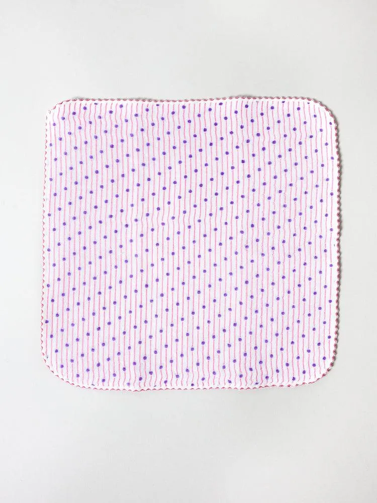 Haikara Little Handkerchief Pattern, Sudare Pink