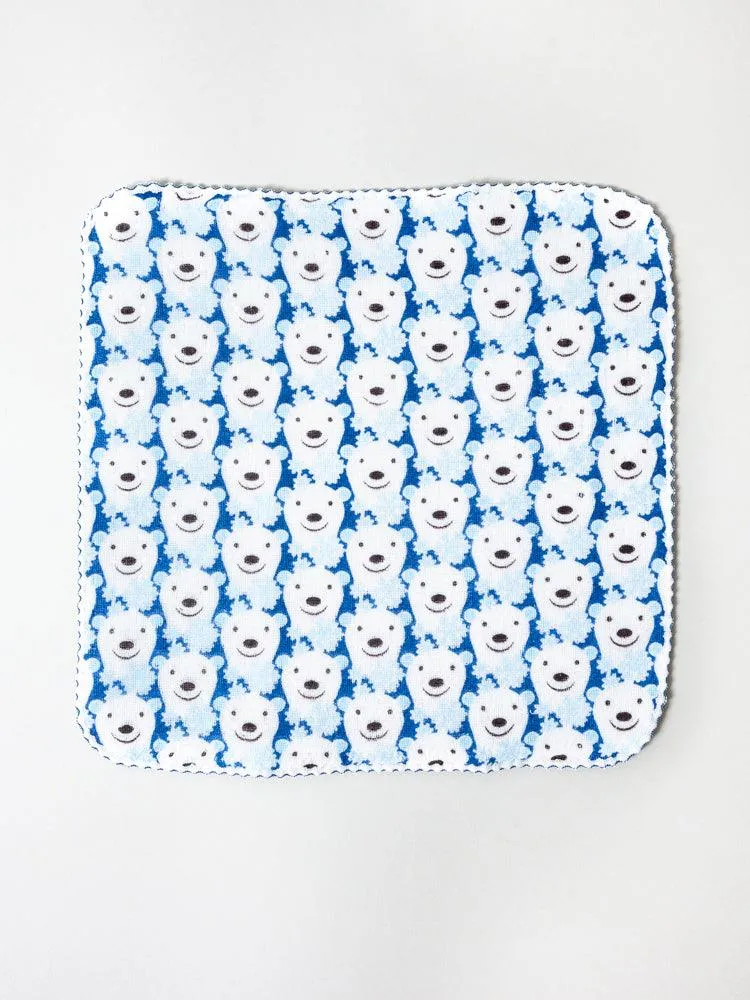 Haikara Little Handkerchief Polar Bear, Blue
