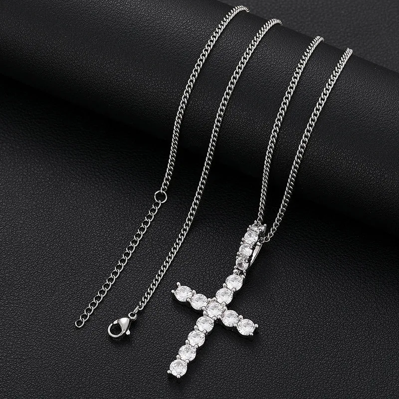 Iced out Cross Pendant