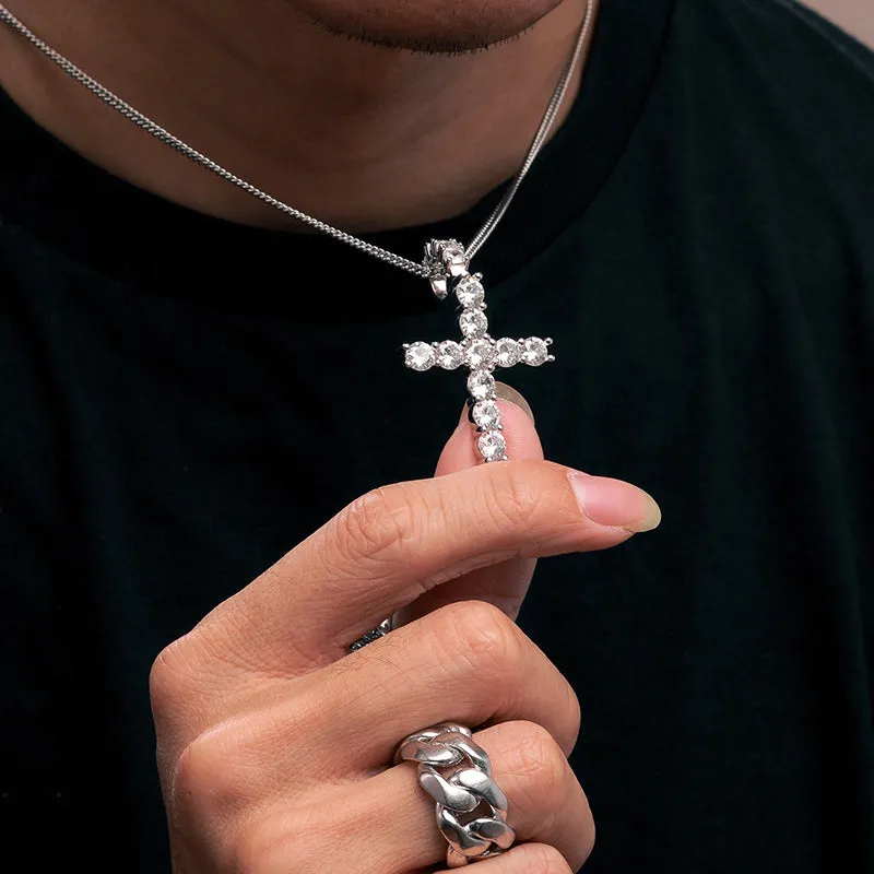 Iced out Cross Pendant