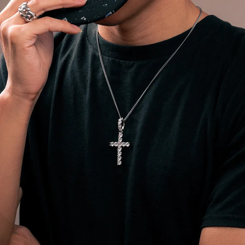 Iced out Cross Pendant