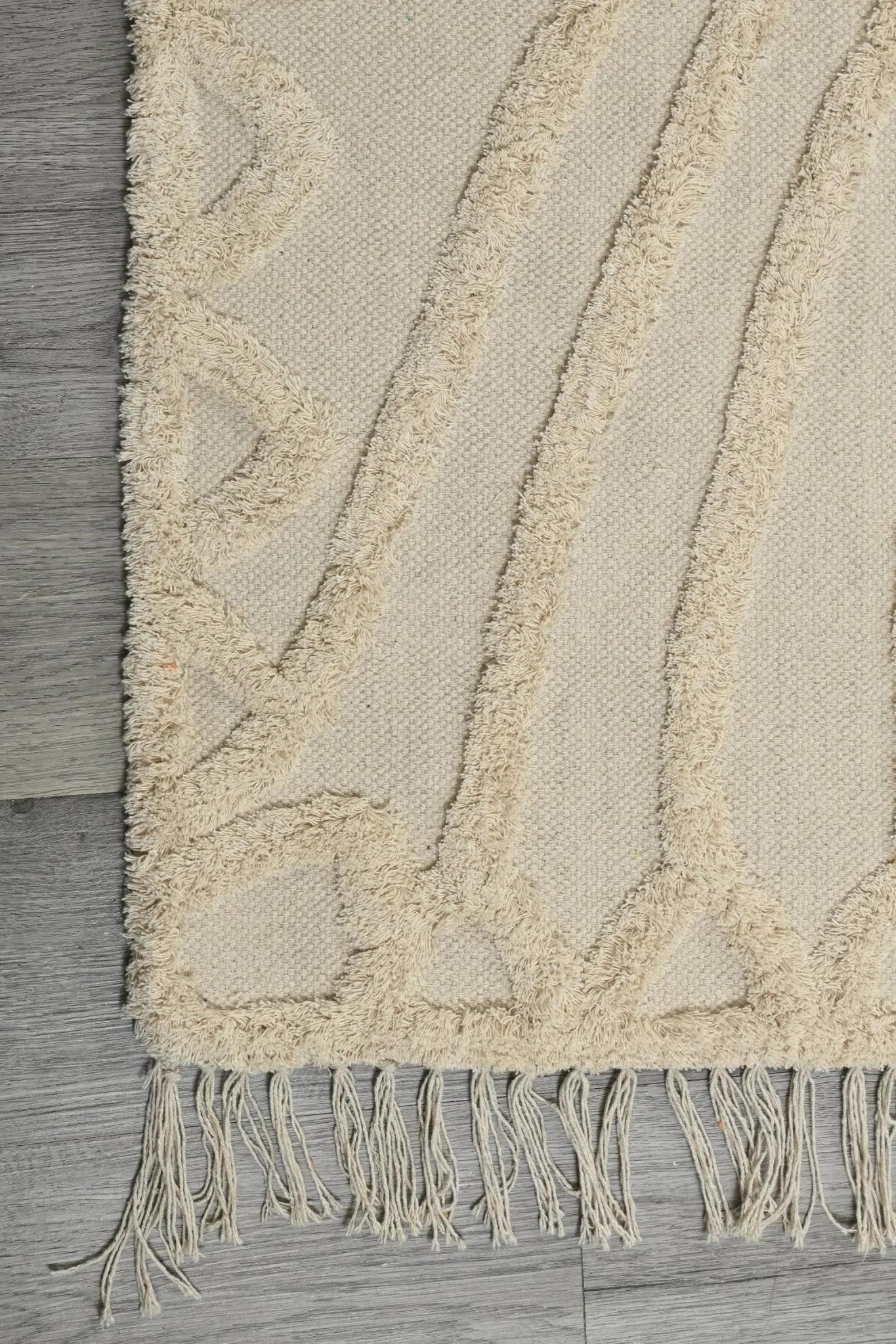 INDIANA - HAND EMBROIDERED COTTON RUG