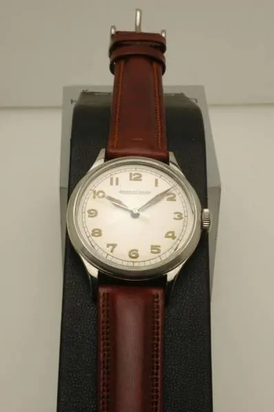 Jaeger-Lecoultre Watch 1940's Manual Stainless Steel Case Antique