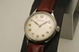 Jaeger-Lecoultre Watch 1940's Manual Stainless Steel Case Antique