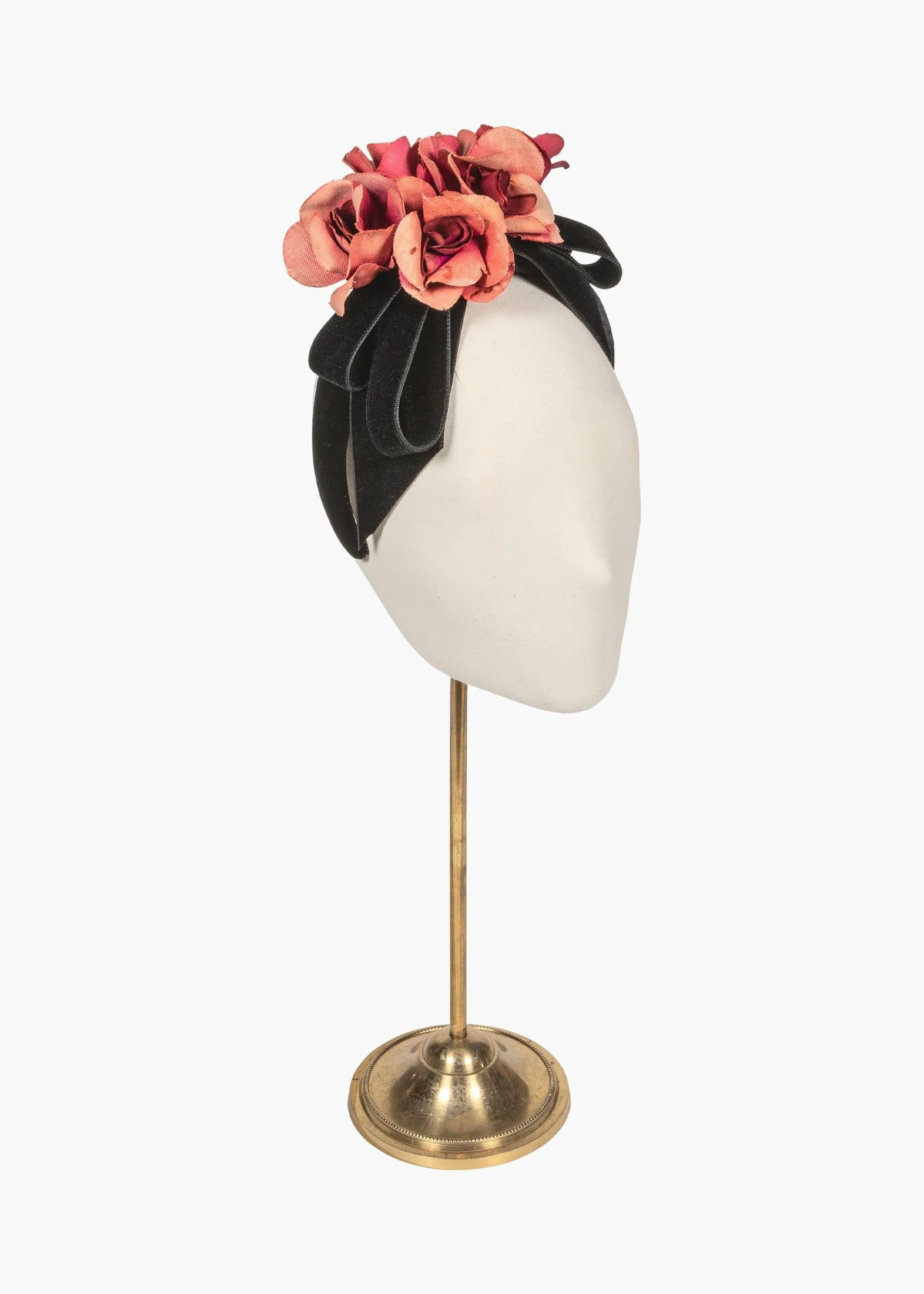 Jennifer Behr x New York Vintage Eliza Headpiece -- Black Rose