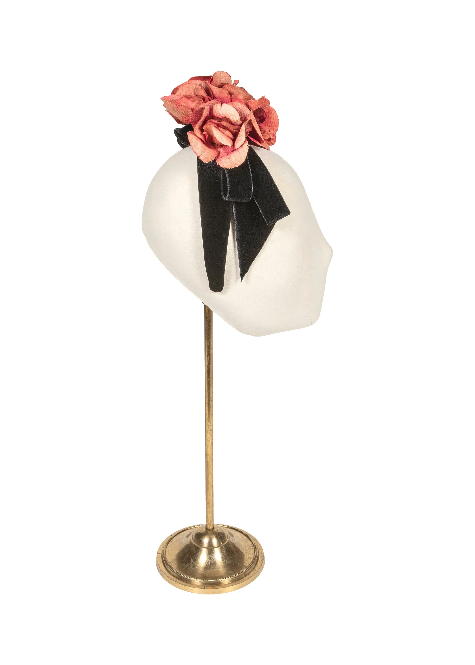 Jennifer Behr x New York Vintage Eliza Headpiece -- Black Rose