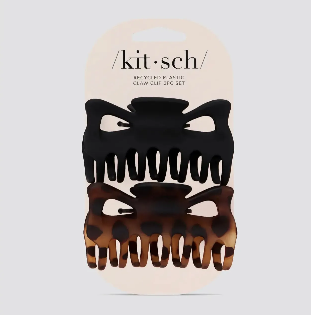 KITSCH RECYCLED LARGE CLAW CLIP 2PC