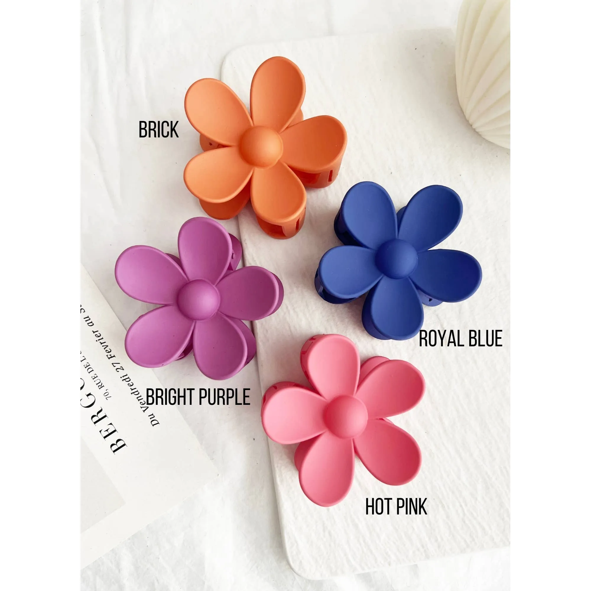 Large Daisy Flower 3"x3" Hair Claws