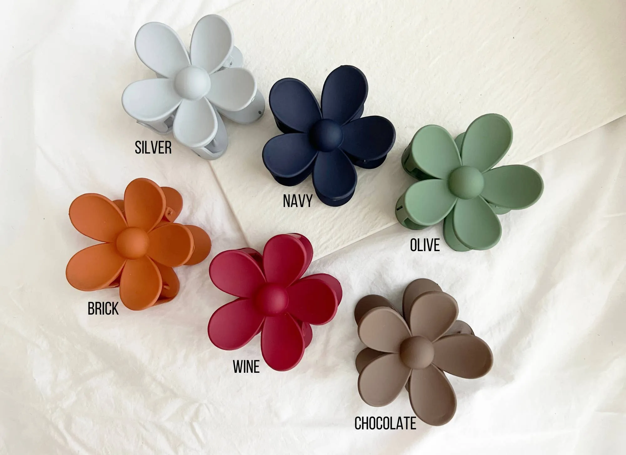 Large Daisy Flower 3"x3" Hair Claws