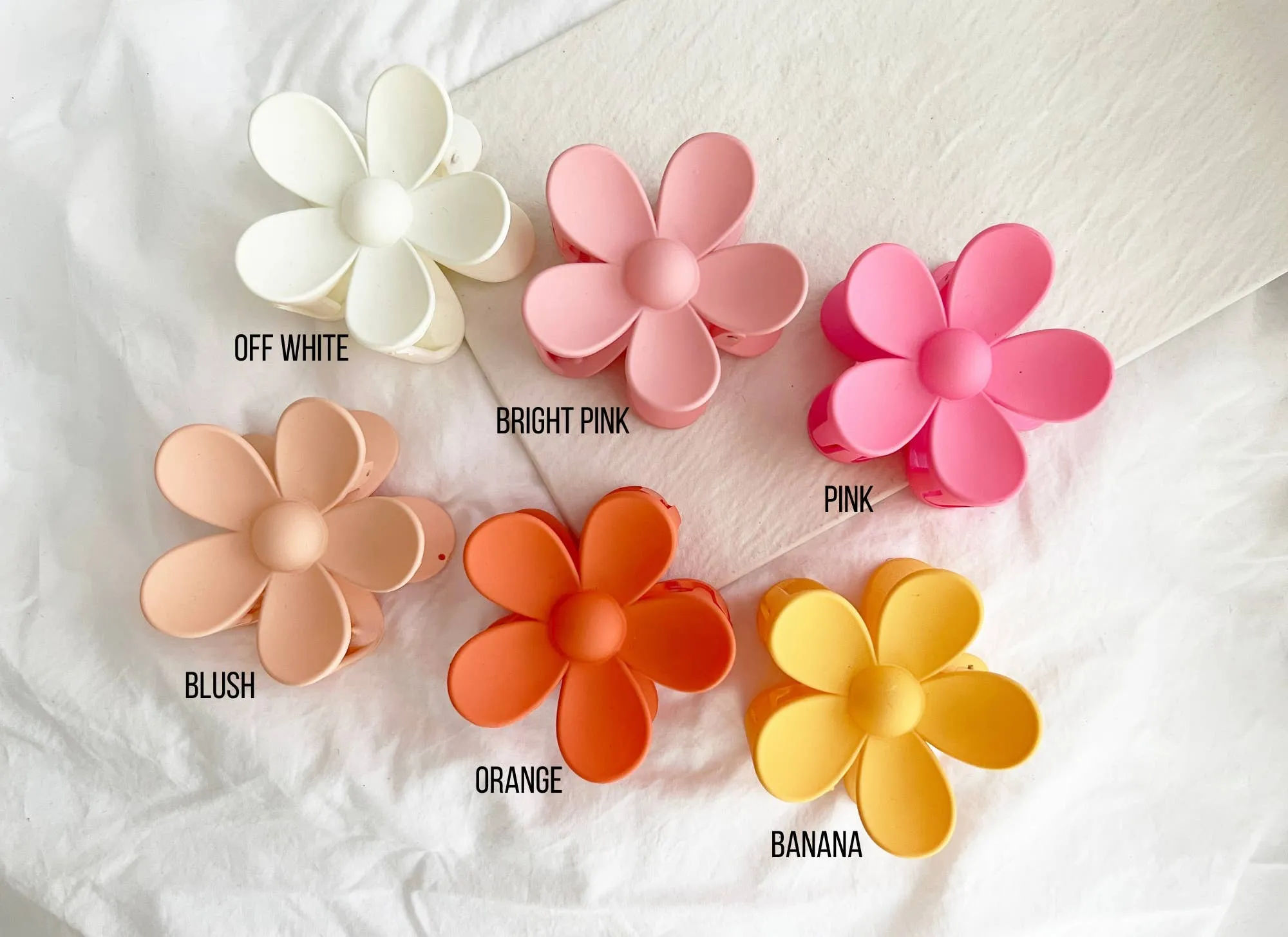 Large Daisy Flower 3"x3" Hair Claws