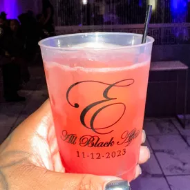 Large Initial Shatterproof Party Cup Favors