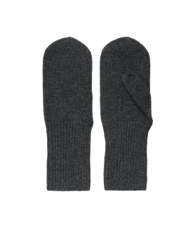 Lea Wool Mittens - Grey