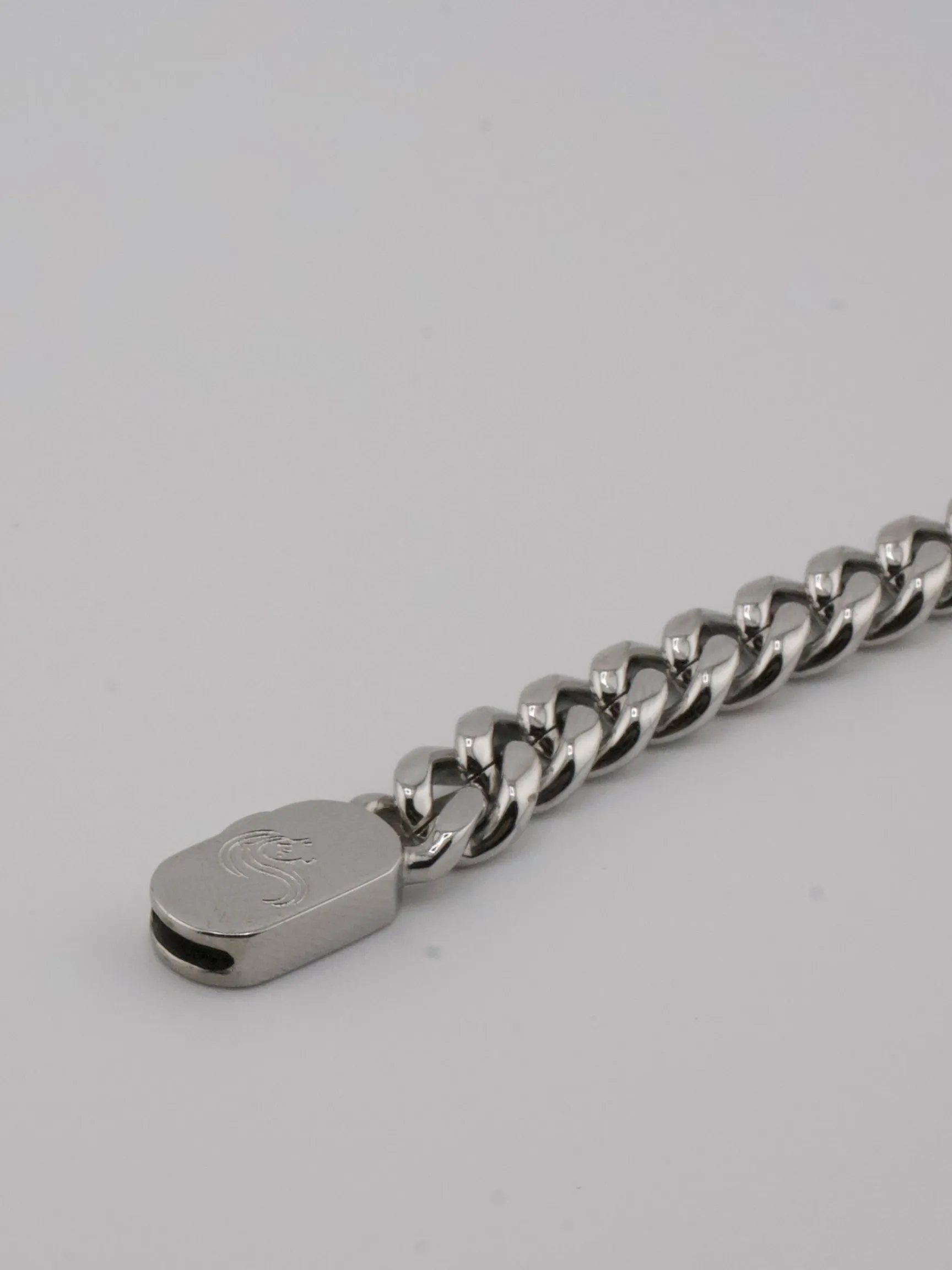 LION CUBAN BRACELET - SILVER