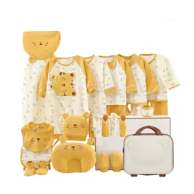 Little Surprise Box 23 Pcs Yellow Catty Newborn Baby Girl/ Boy All Season Wear Gift Hamper Box