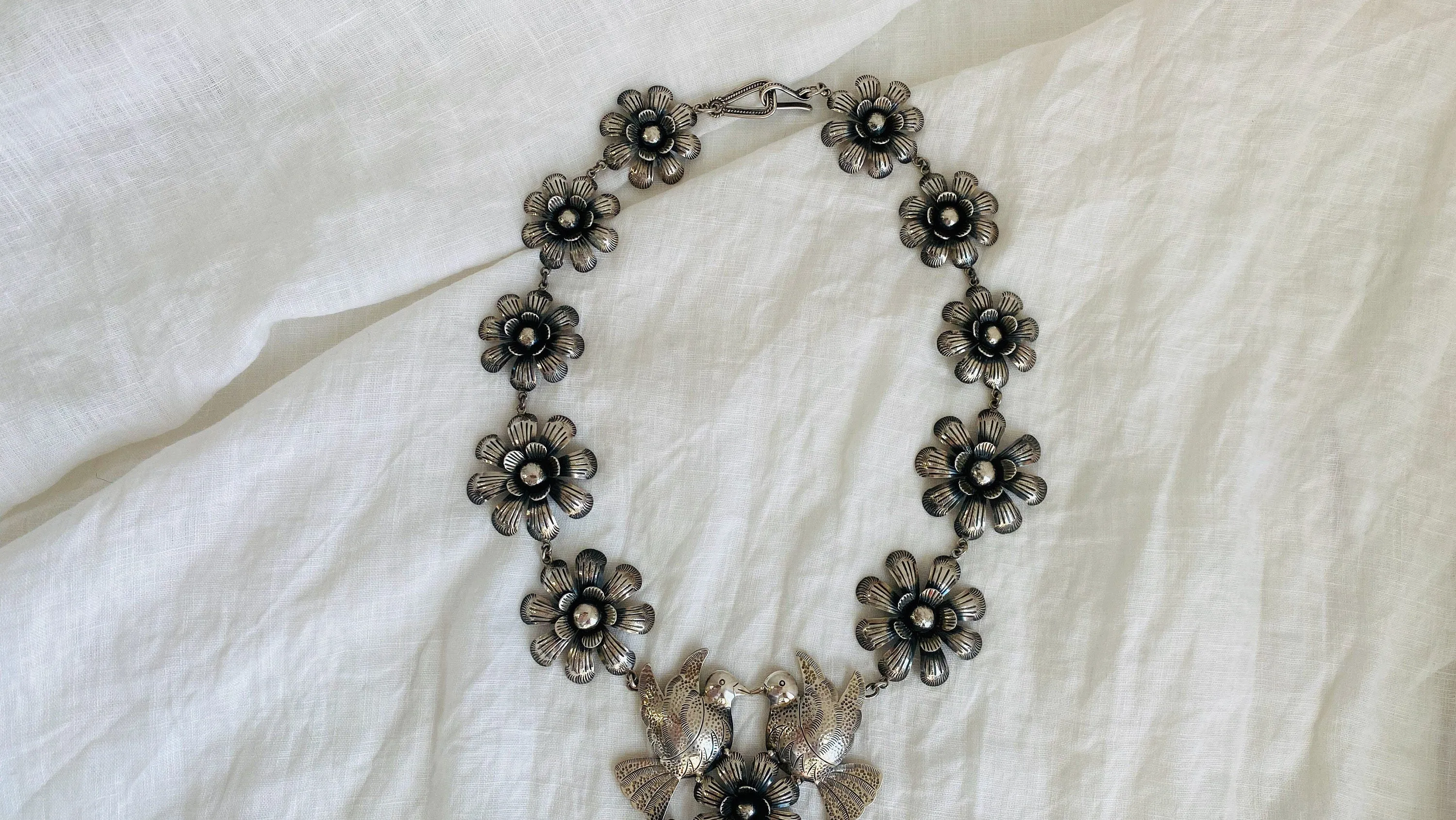 Mazahua Silver Necklace. Taxco. Stunning!