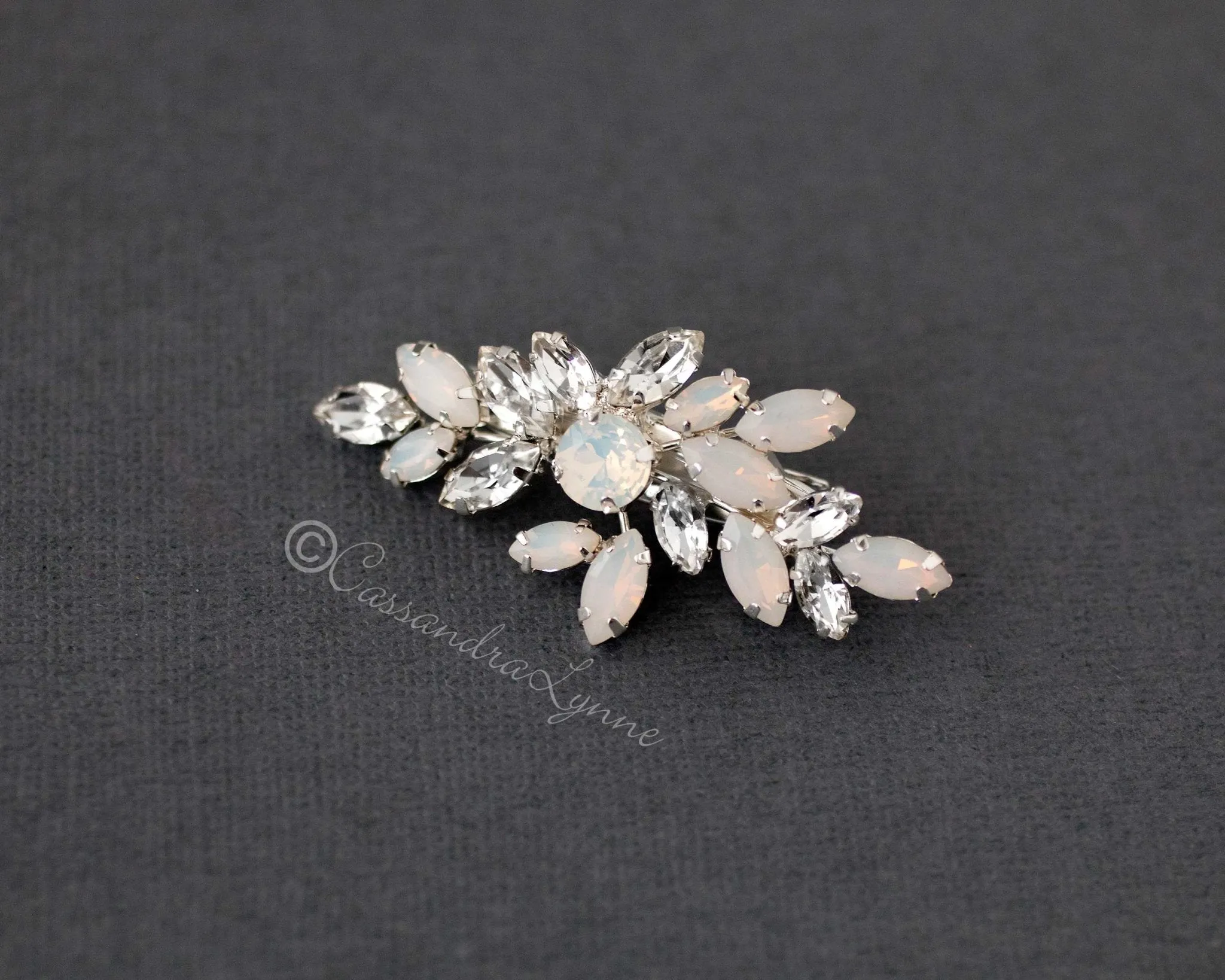 Mini Opal Bridal Hair Clip
