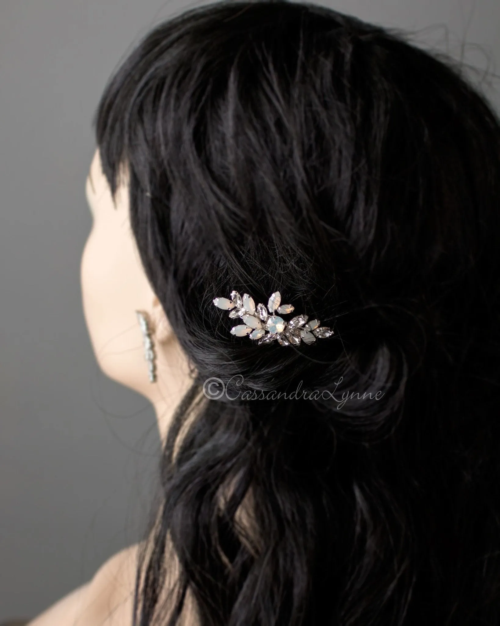 Mini Opal Bridal Hair Clip