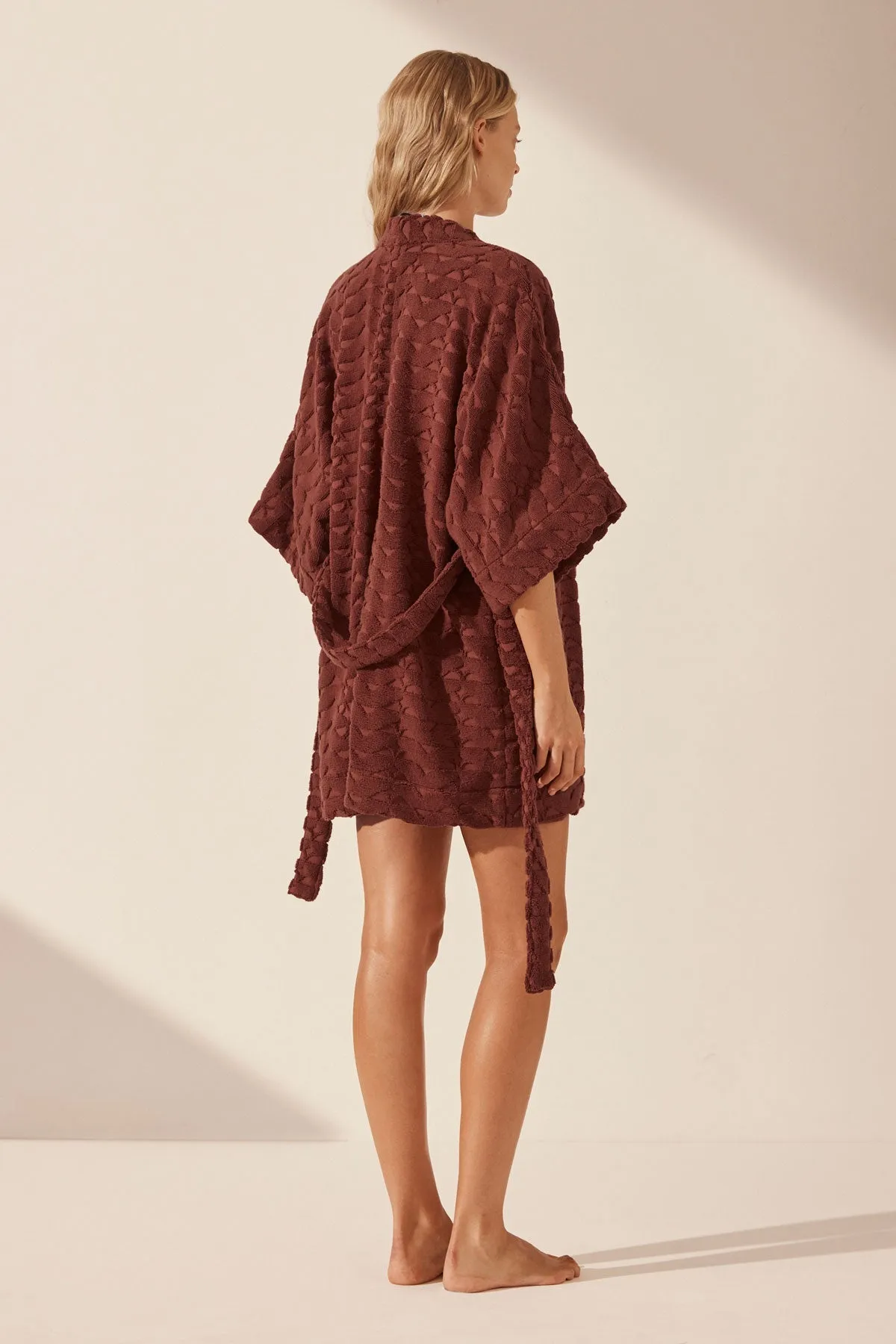 PAULINE TERRY ROBE - COGNAC