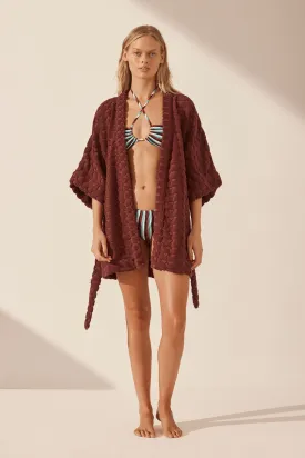 PAULINE TERRY ROBE - COGNAC