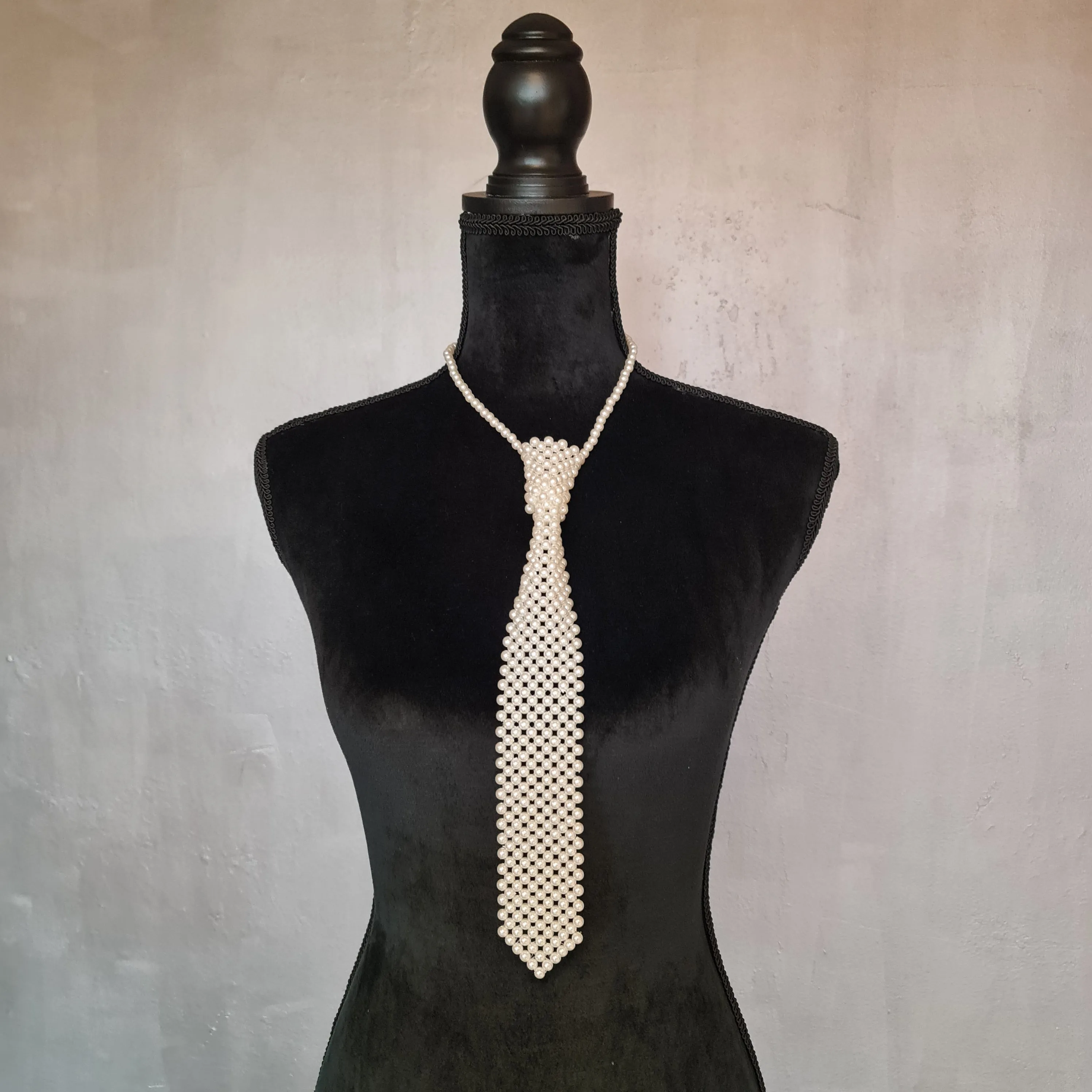 Perlu Drauge White Office Punk Style Neck Tie