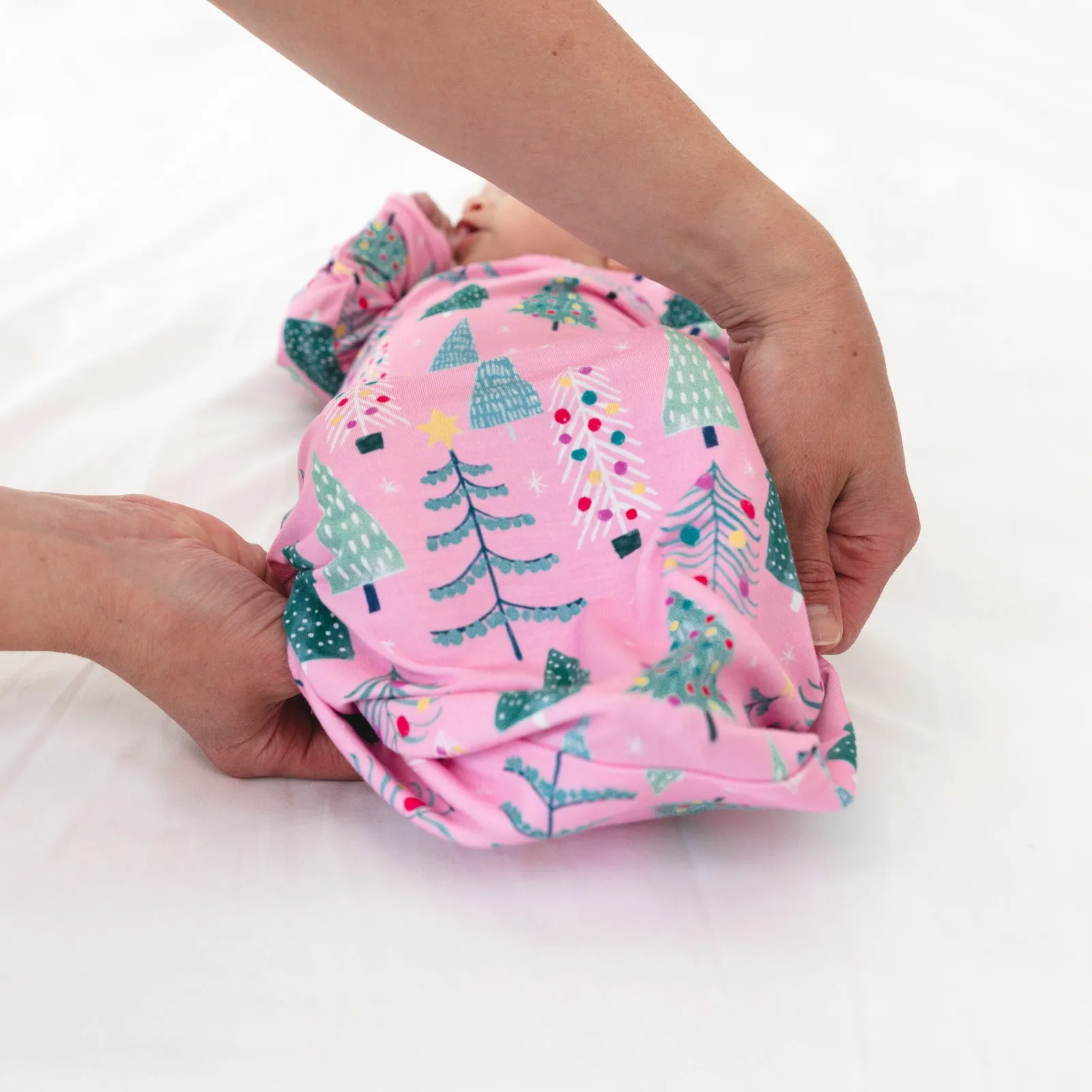 Pink Twinkling Trees Infant Gown