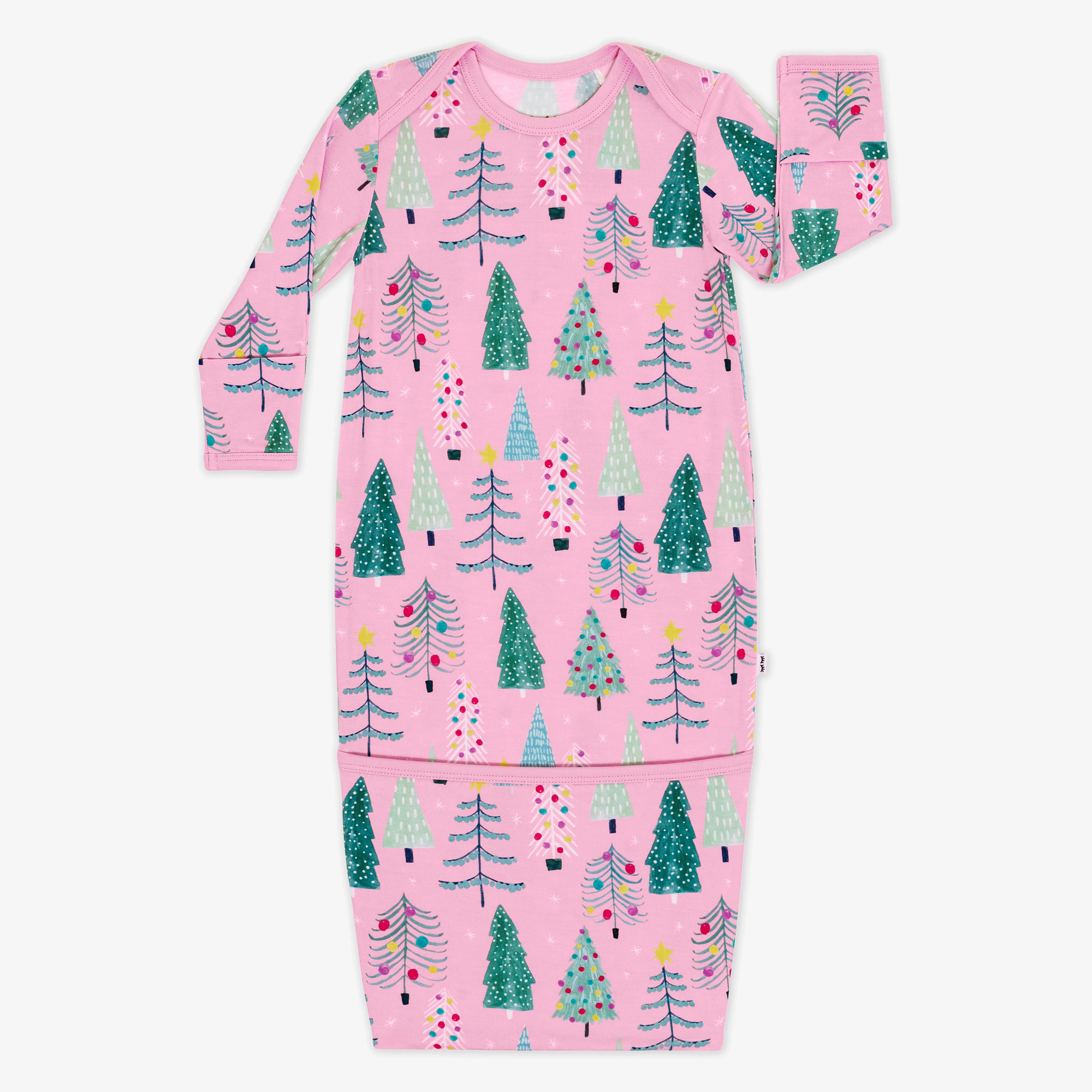 Pink Twinkling Trees Infant Gown