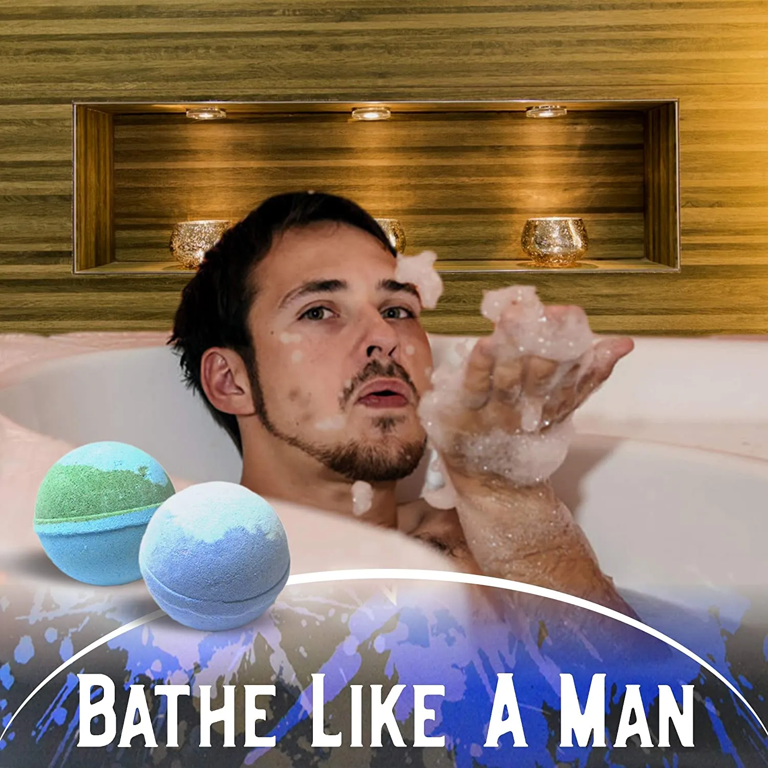 Purelis Large 24 Bath Bombs Gift Sets for Men with Shea Butter
