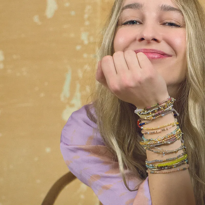 Pyrite's Booty Bracelet in Rhodonite with Ring