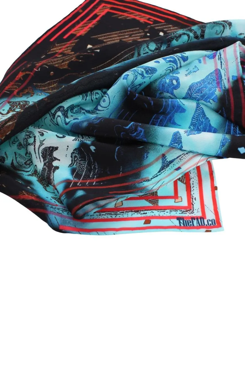 Silk Crepe Scarf, MARE Collection