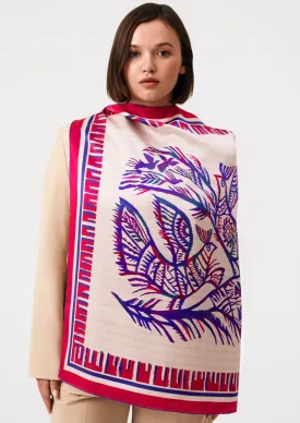 Silk scarf - Turtledove