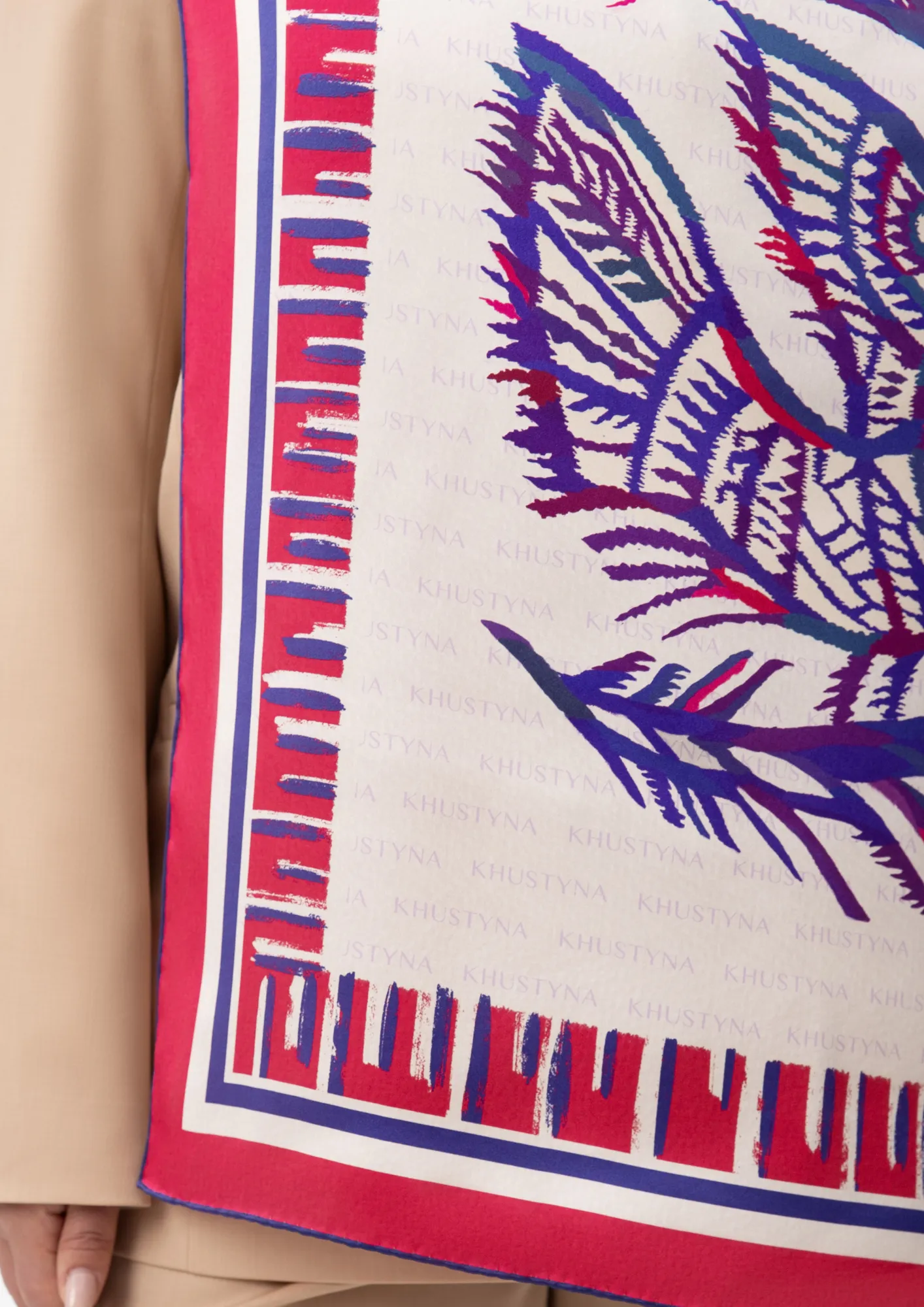 Silk scarf - Turtledove