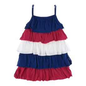 Solid Tiered Ruffle Dress