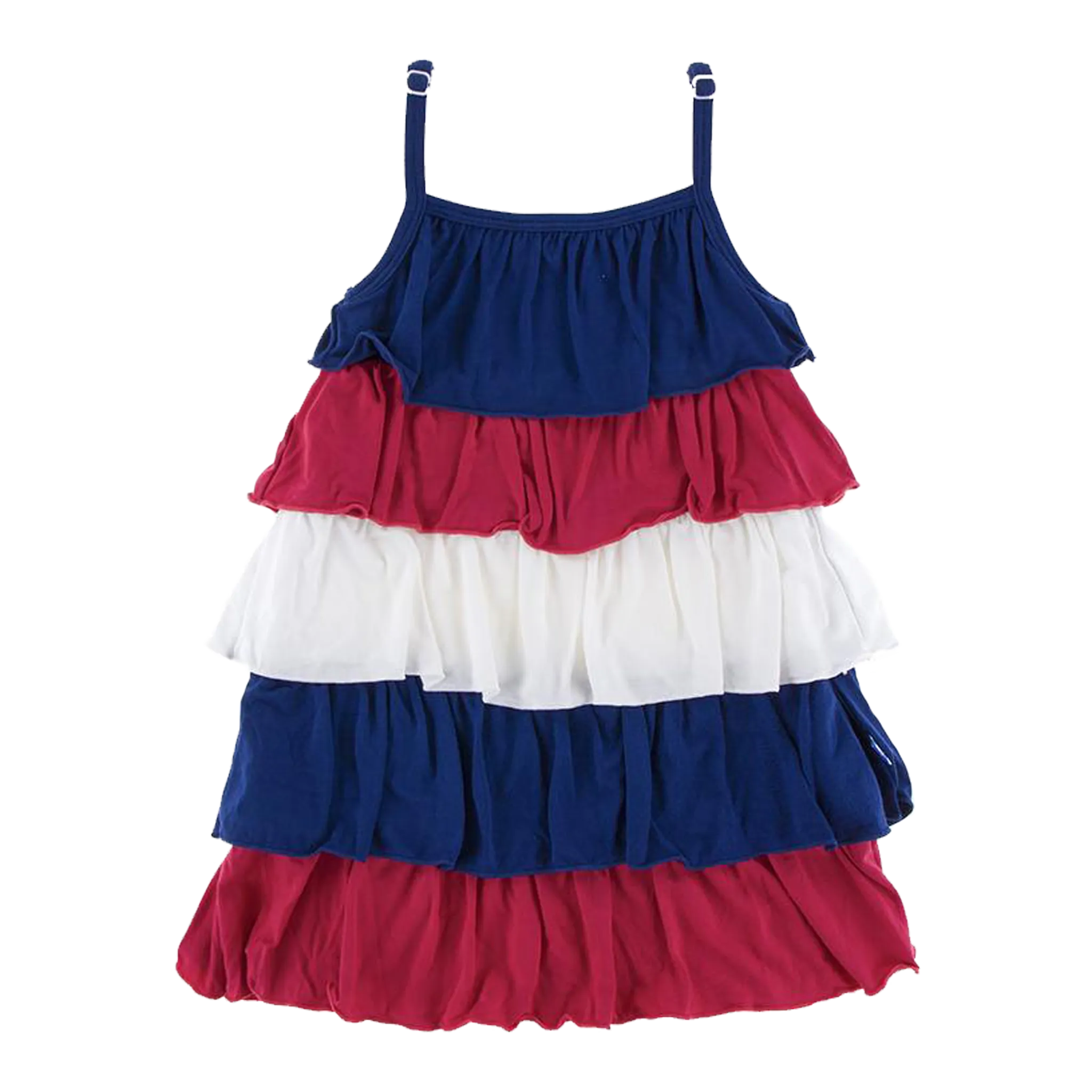Solid Tiered Ruffle Dress