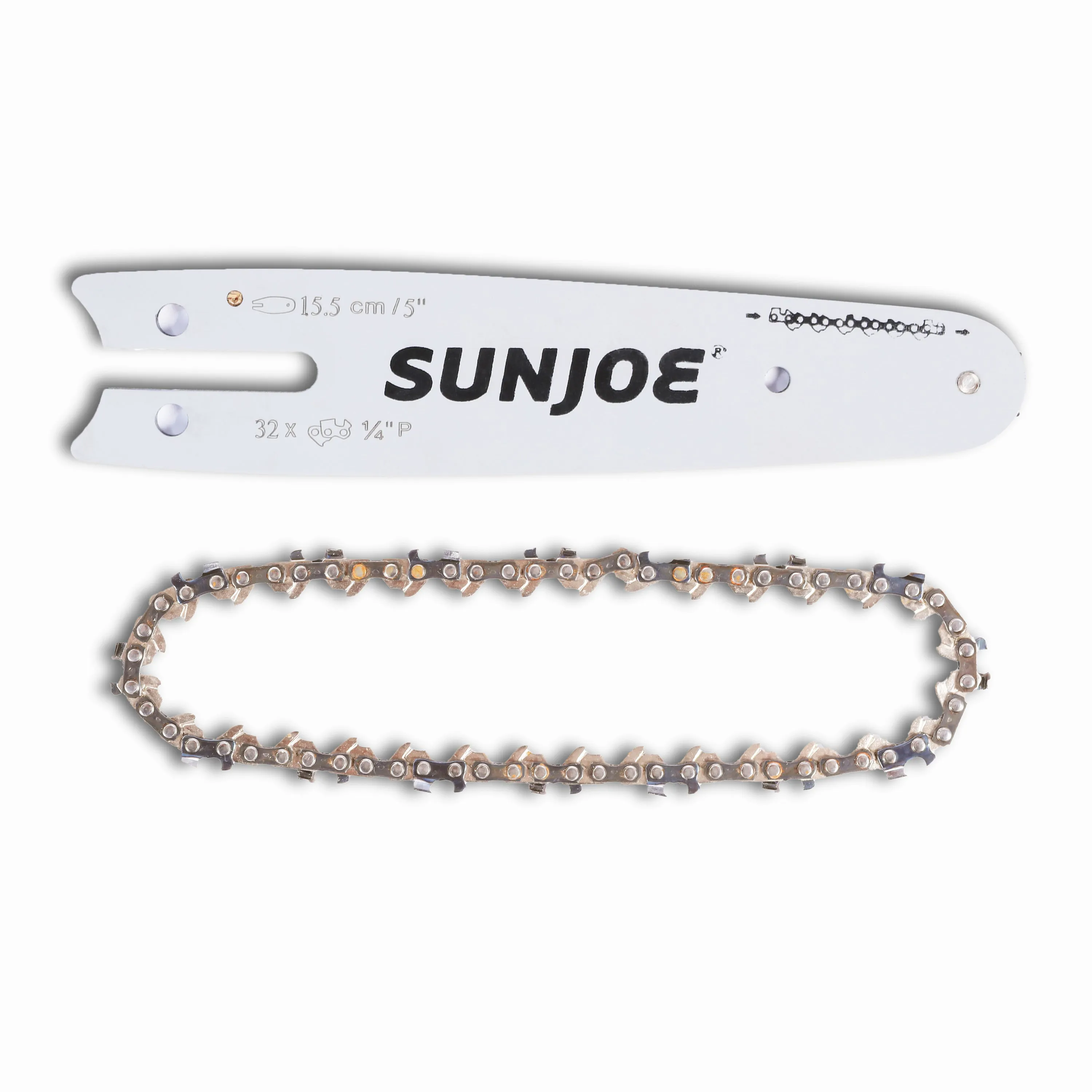 Sun Joe 5-inch Chainsaw Staying Sharp Kit | Bar and Heat-Treated Hard-Chrome Chain