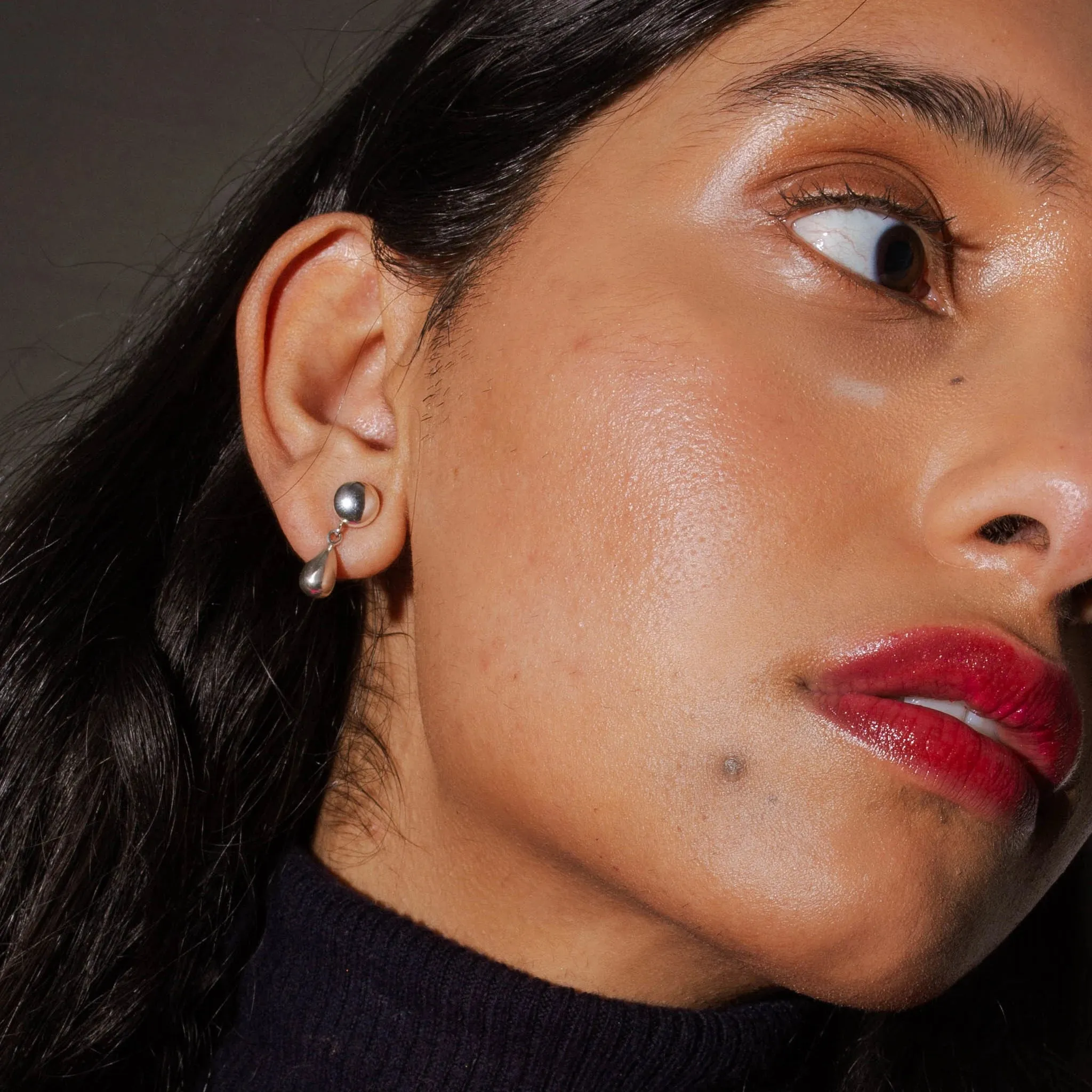 Teardrop Stud Earrings