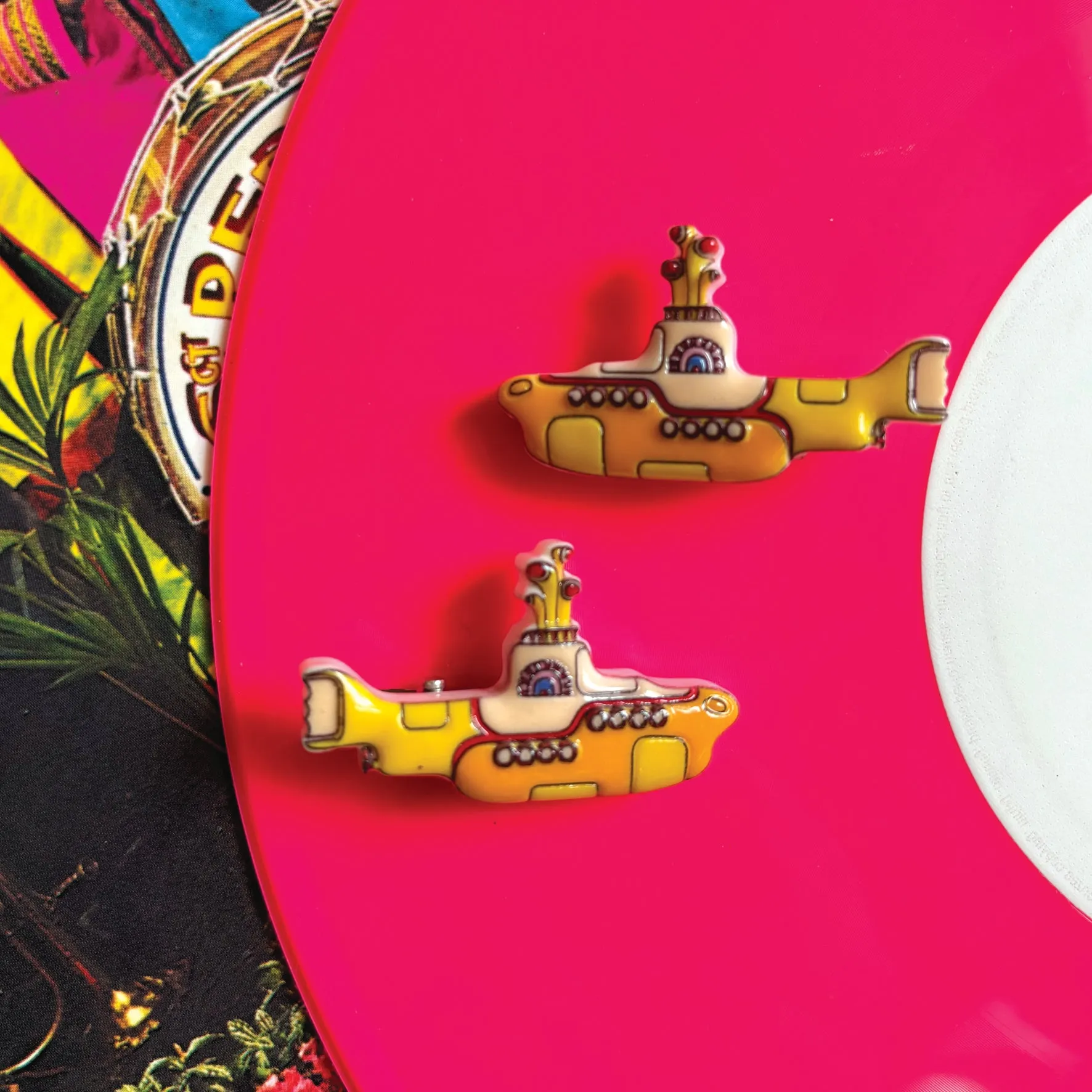 The Beatles Yellow Submarine Hairclips