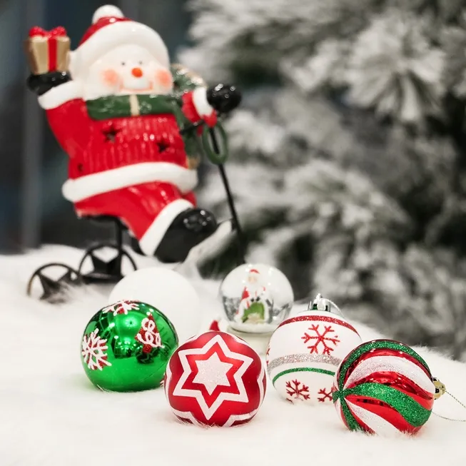 Unique and Sparkling Christmas Bauble Set of 60-Piece