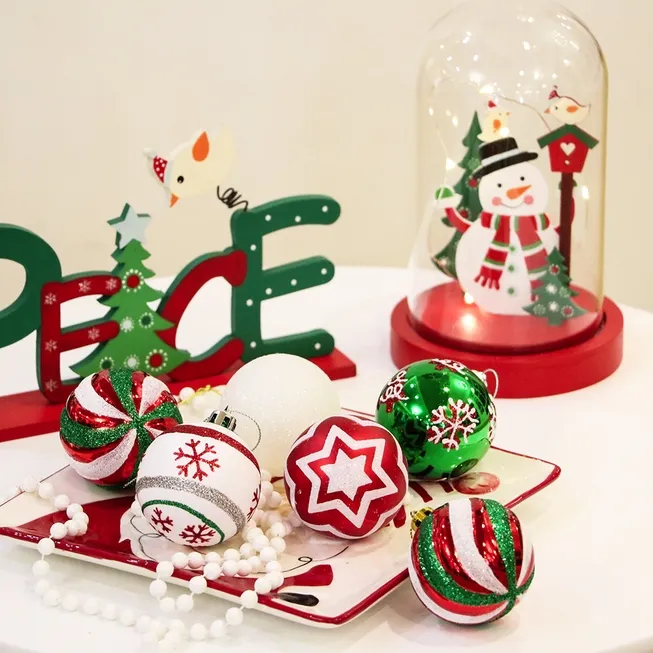 Unique and Sparkling Christmas Bauble Set of 60-Piece