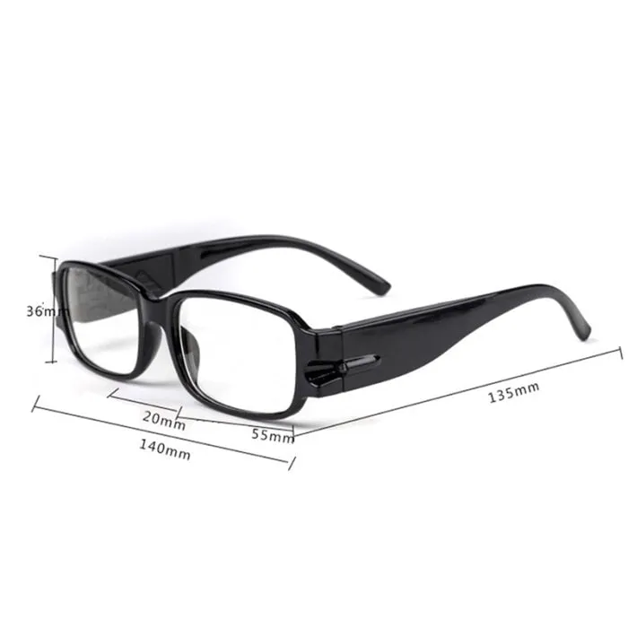 Unisex Multi Strength Reading Glasses with LED Magnifier Light Up Eyeglasses